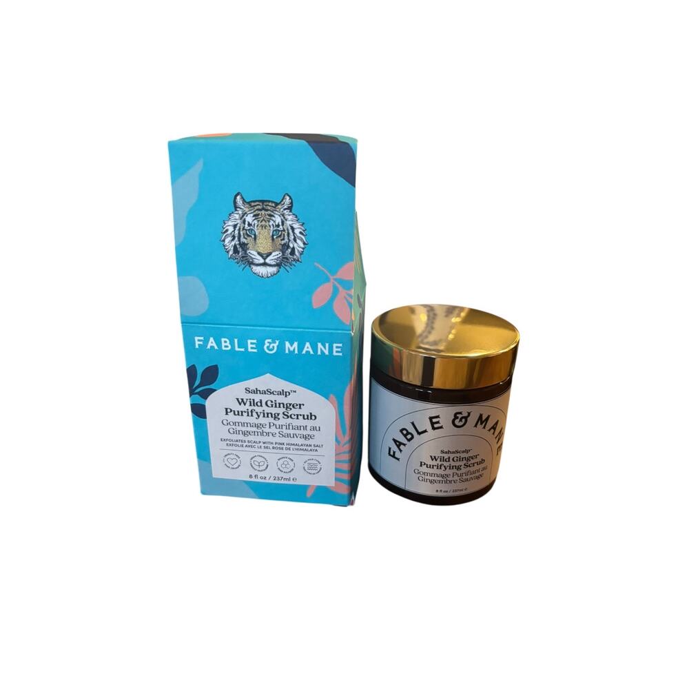 Fable & Mane Wild Ginger Purifying Scrub Exfoliating Cleansing Detox Treatment